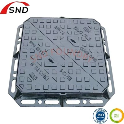 Tampa de bueiro de ferro dúctil triangular duplo